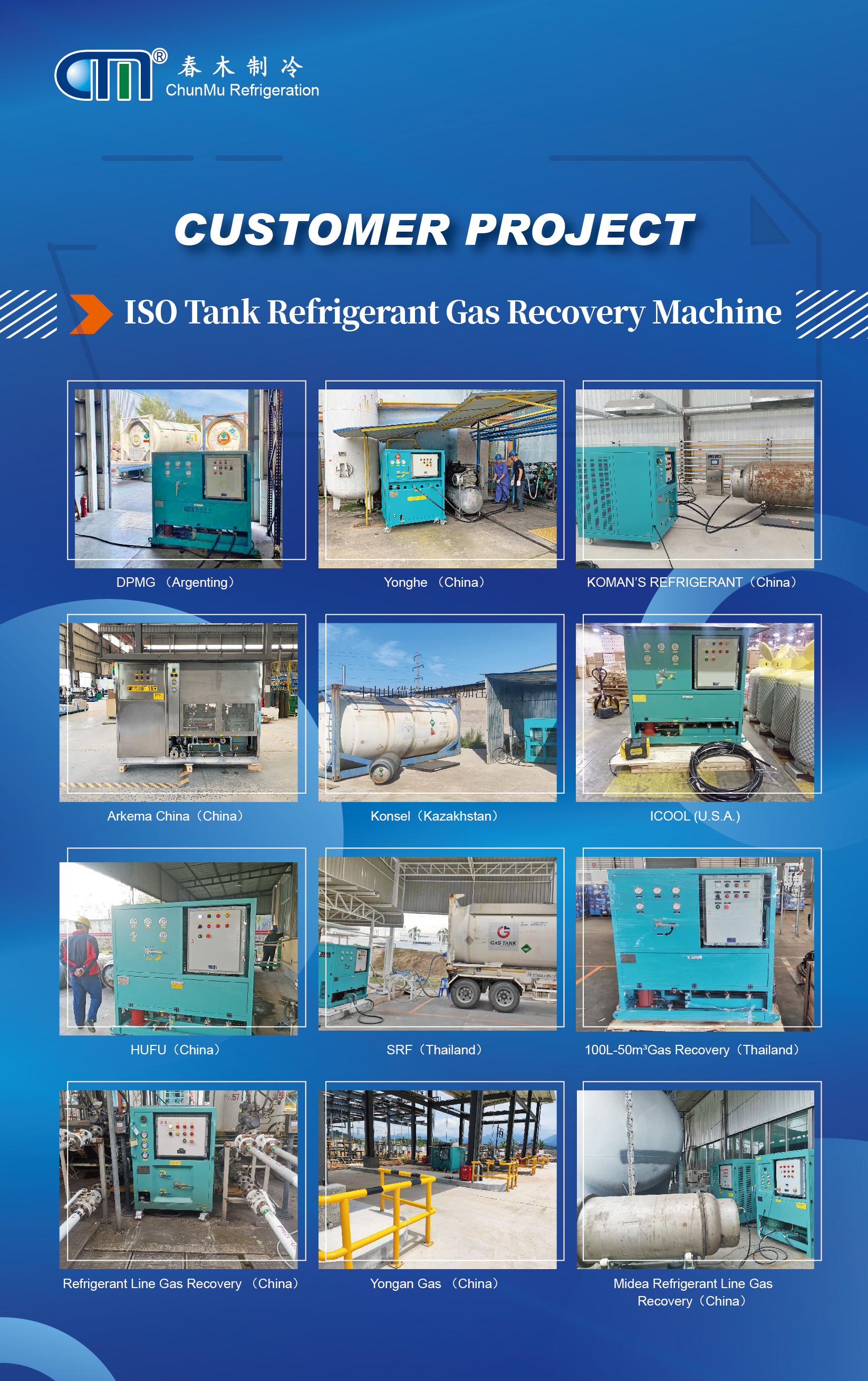 ISO Tank Refrigerant Recovery Machine Industry Applications