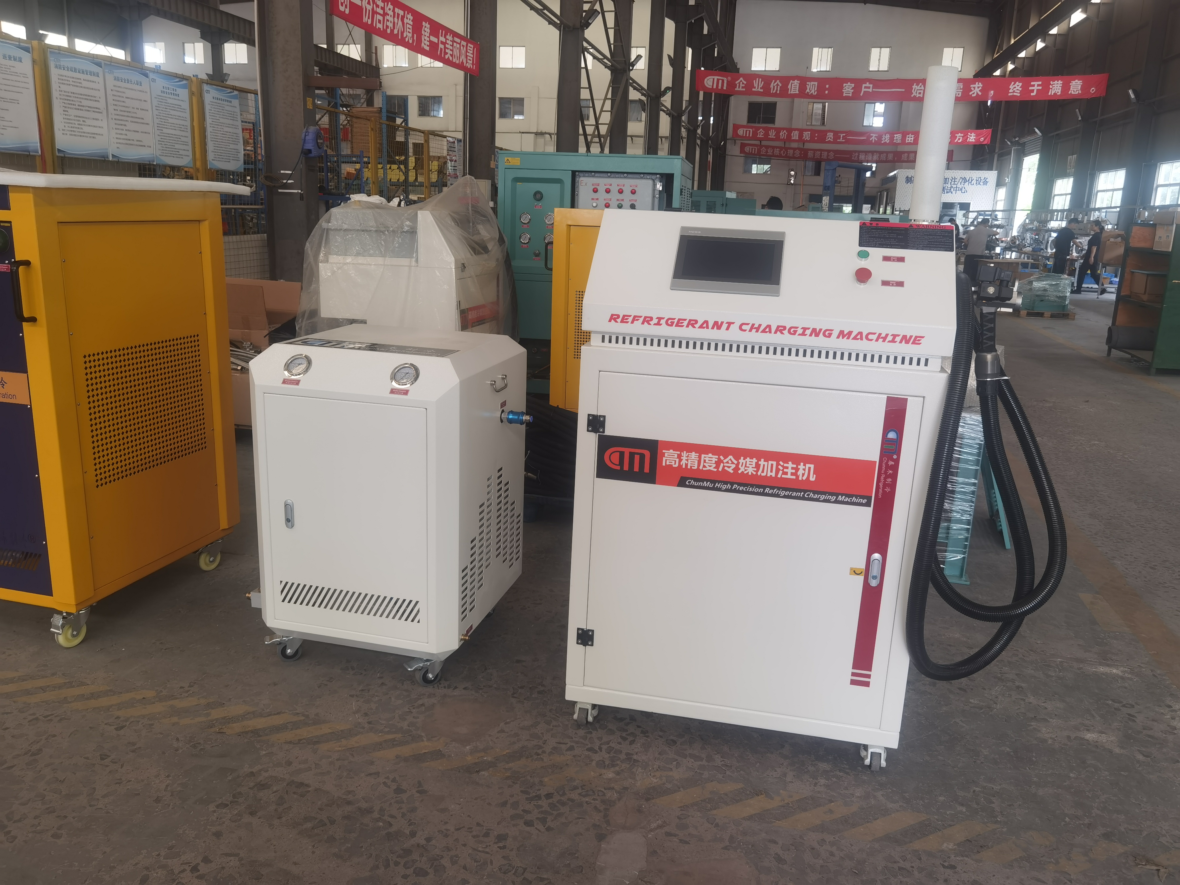 Syrian Refrigerator Manufacturer Boosts Production with ChunMu CM8600 Refrigerant Charging Machine